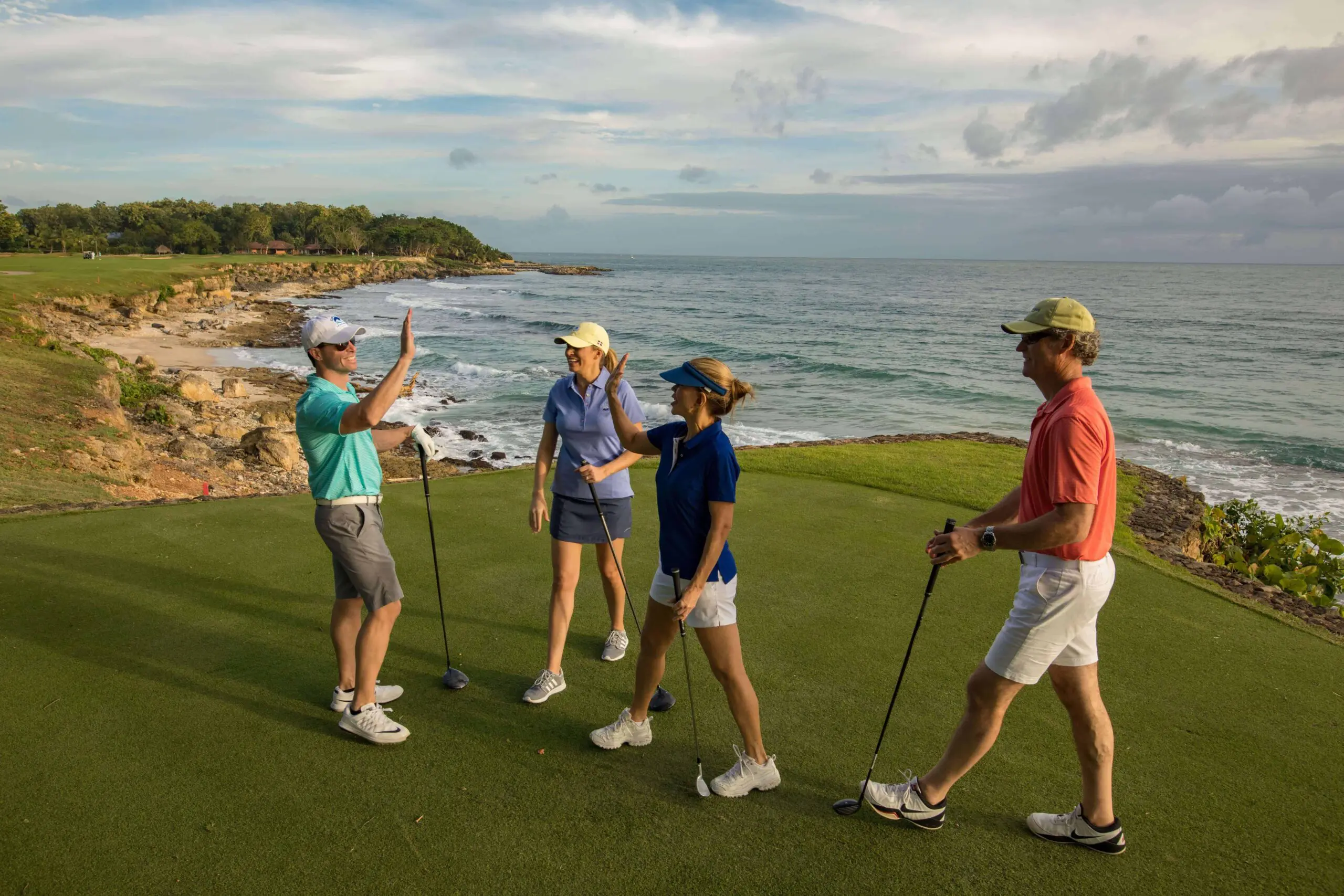 Guests of Casa de Campo Resort and Villas Enjoying a Round of Golf at Our La Romamna