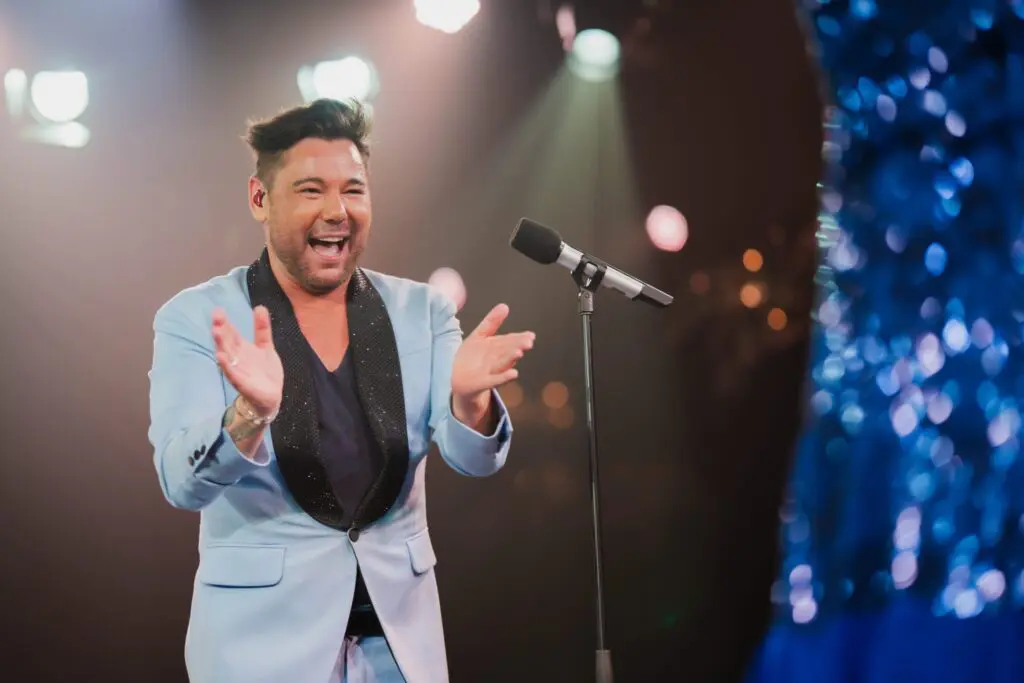 A performer on stage at our Dominican Republic event venue