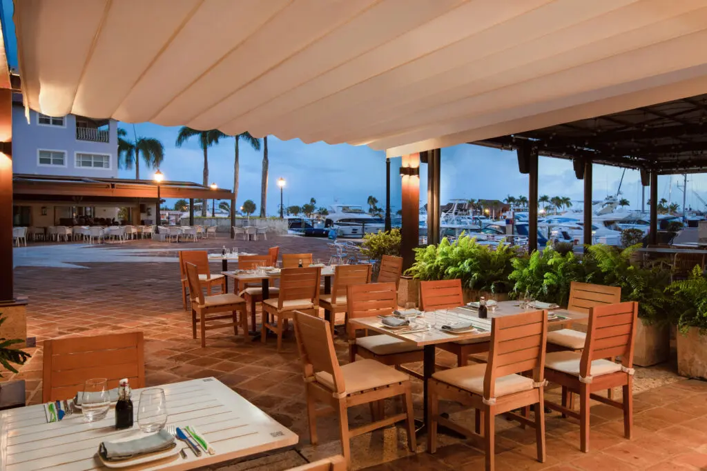 Dining area at Causa in the Dominican Republic