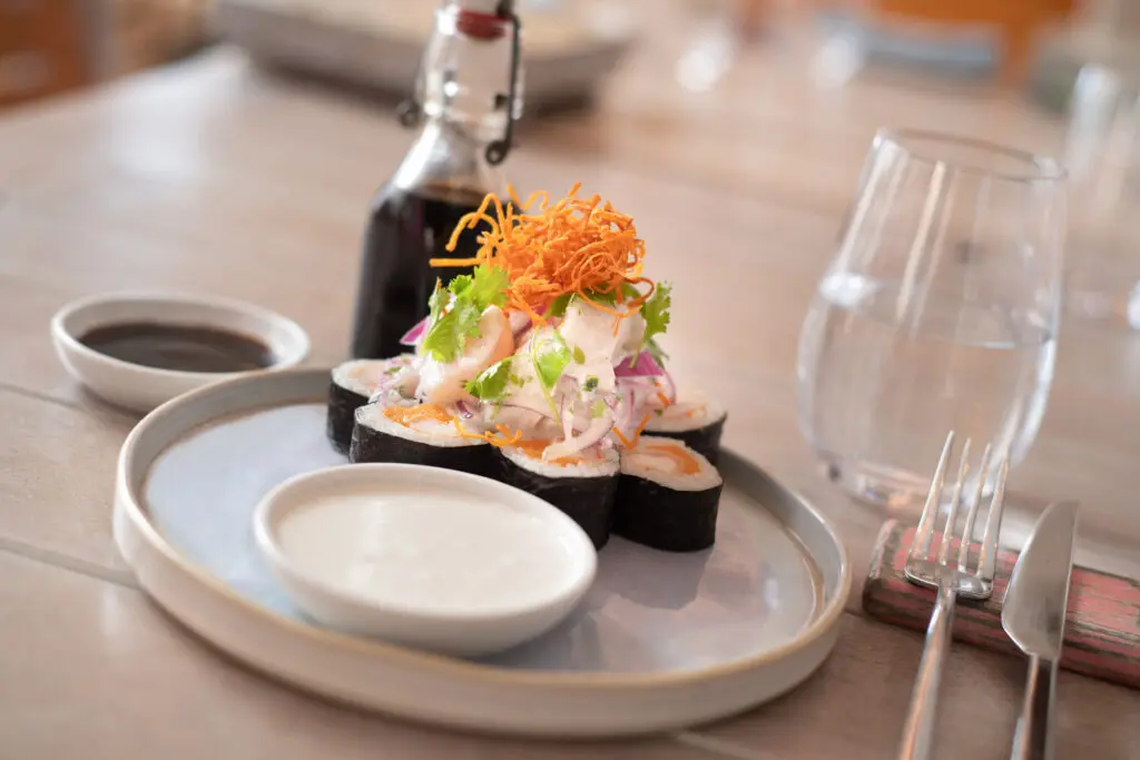 Exquisite plating at Causa