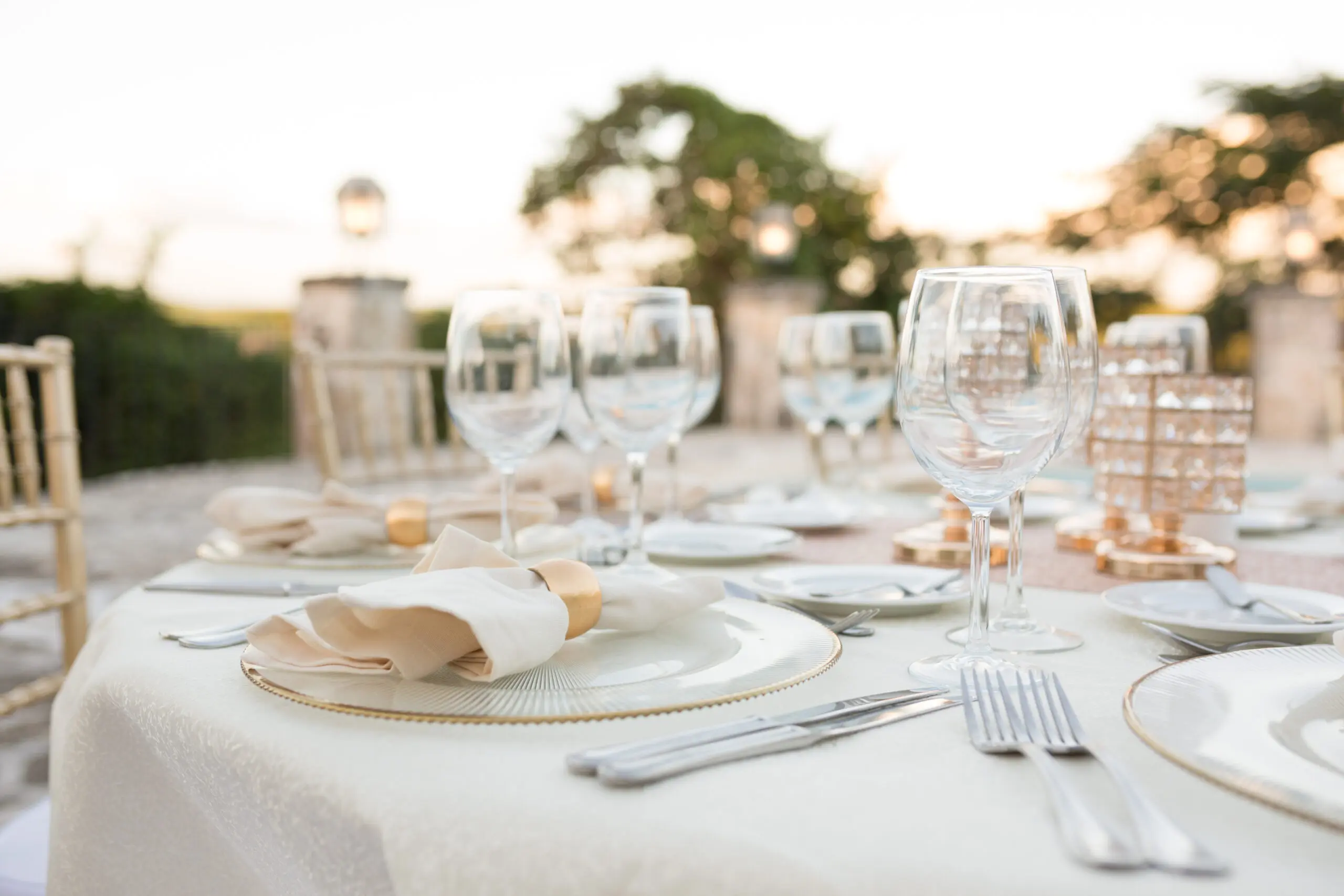 Wedding decor at our Casa de Campo beach resort