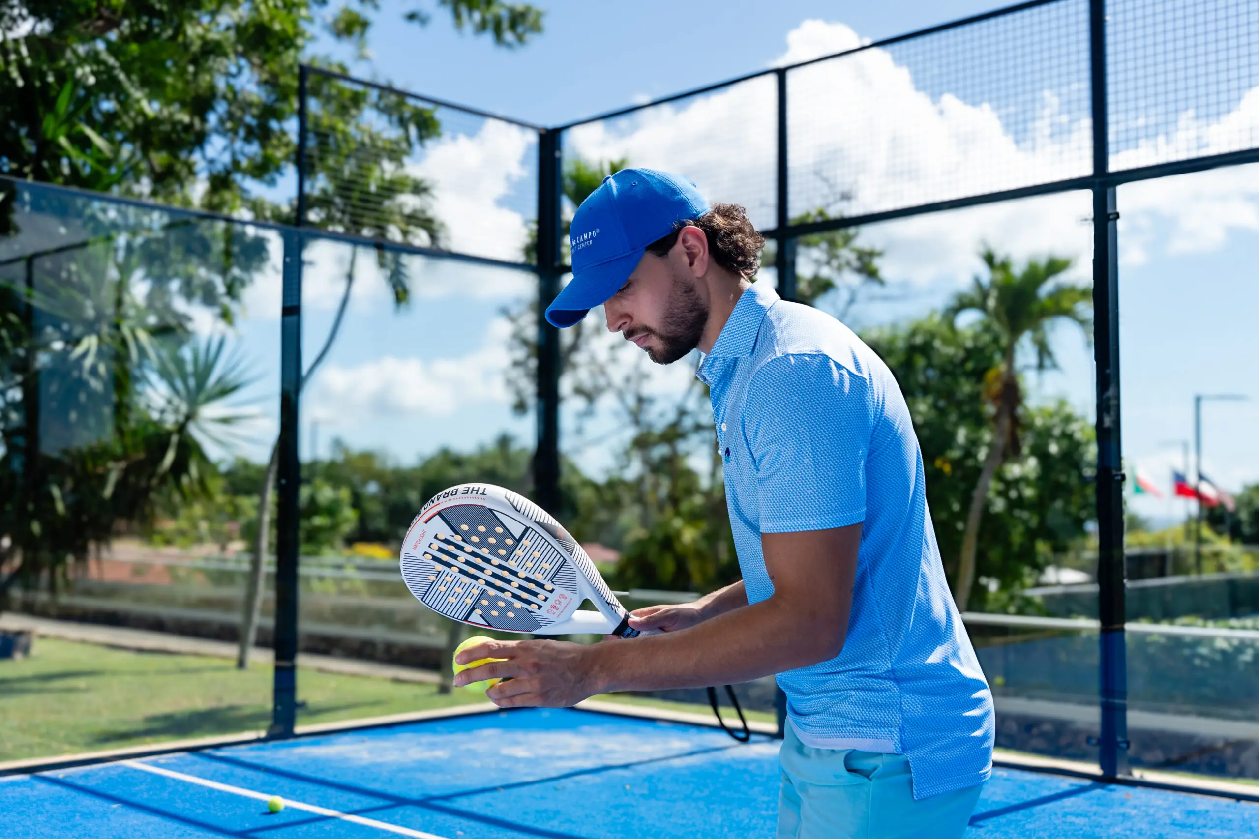 Padel court at Casa de Campo Racquet Center
