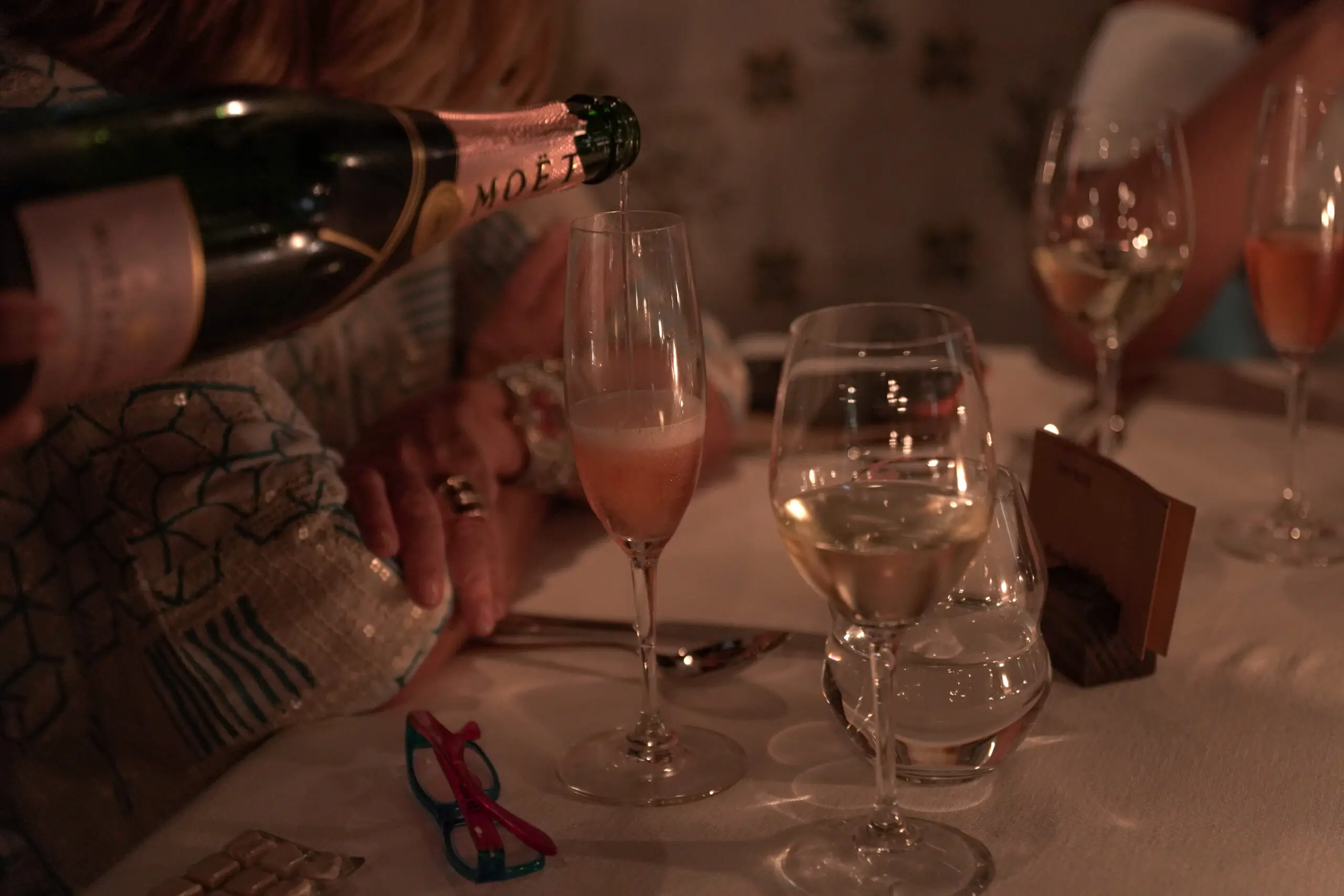 Guests of Casa de Campo Resort enjoying champagne at La Piazzetta