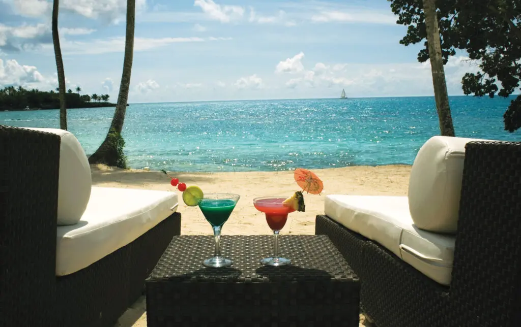 Enjoy at drink at Minitas Beach at Casa de Campo