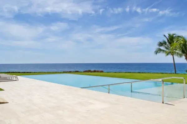 Casa de Campo Oceanfront Villa Exterior With Pool and Lounge Area|