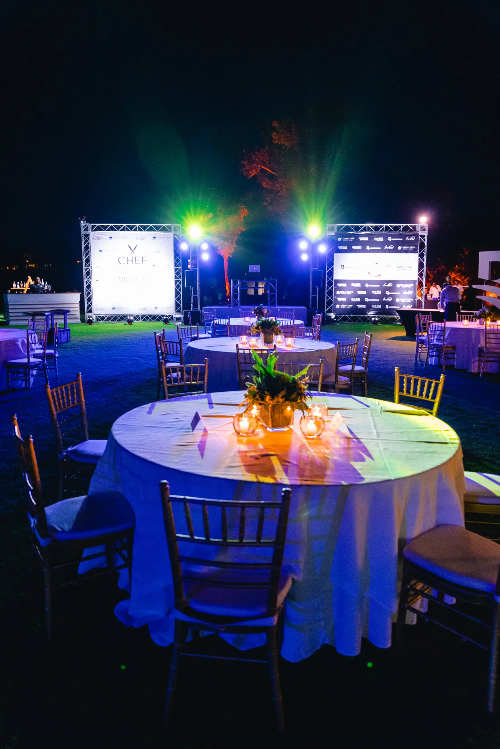 Main hotel area set for an event