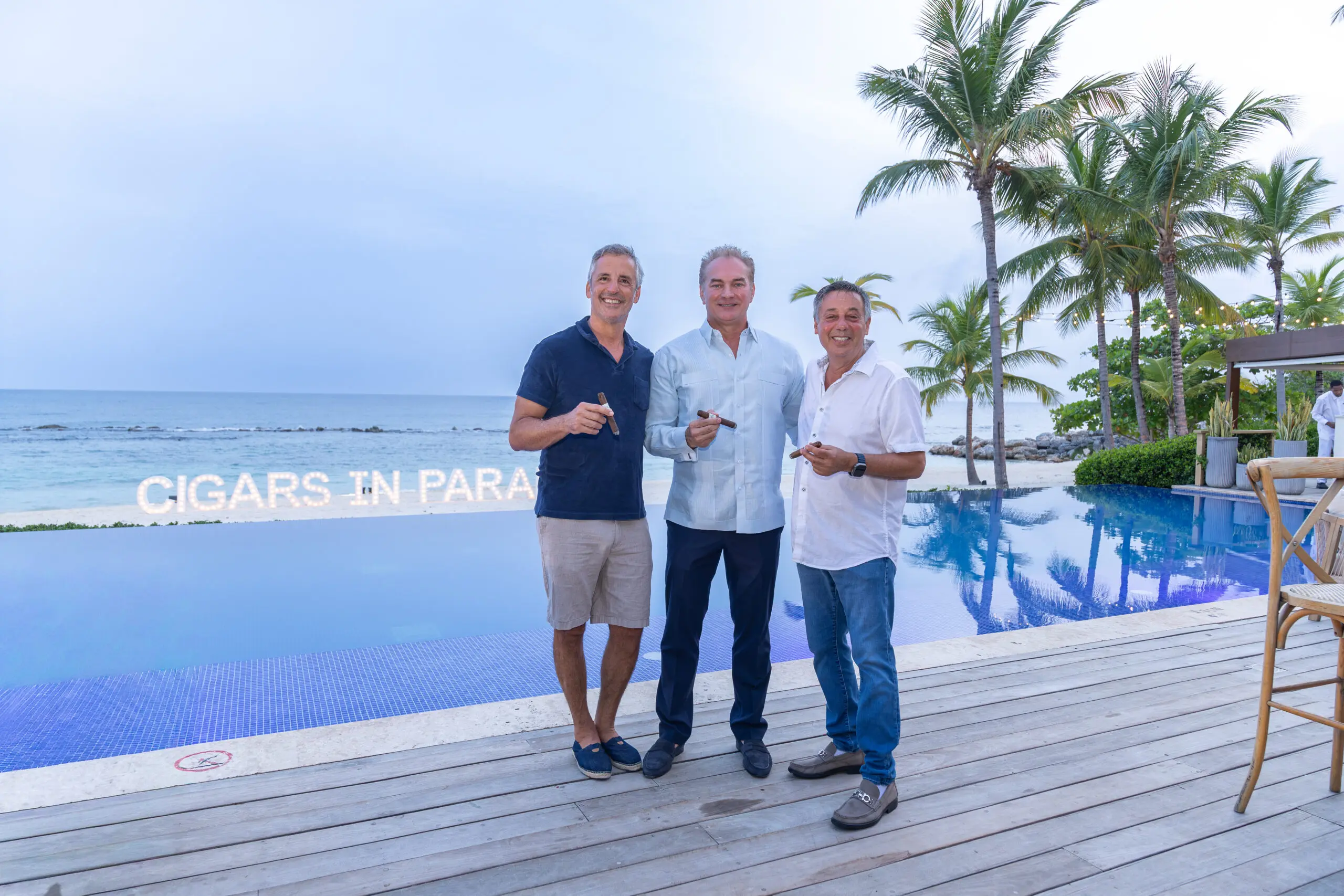 RubenGonzalez,JasonKycek,BarryAbrams at Cigars in Paradise in Casa de Campo