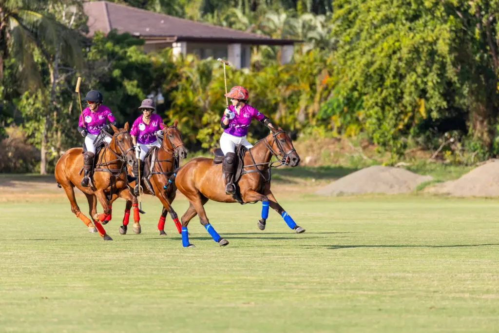 A team on the field at the 2026 Ladies Polo Cup at Casa de Campo