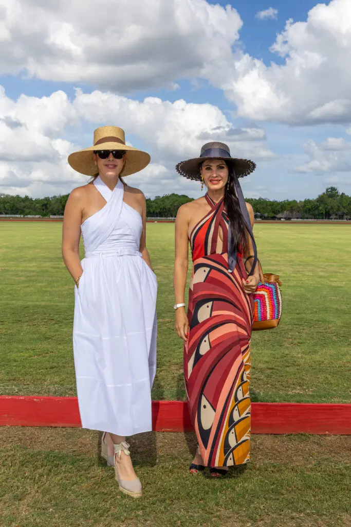 Patricia Peguero and Natalia Sevostyanova at the Casa de Campo Polo Fields