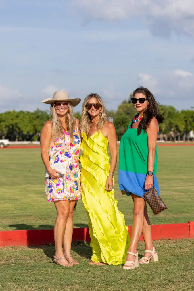 Shelly Smith, Carese Gillespai, and Johanna Pearson at the 4th Ladies Polo Cup at Casa de Campo