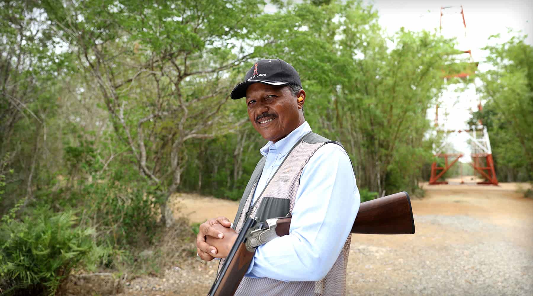 Hermogenes Guerrero, expert shooter instructor at Casa de Campo Resort & Villas