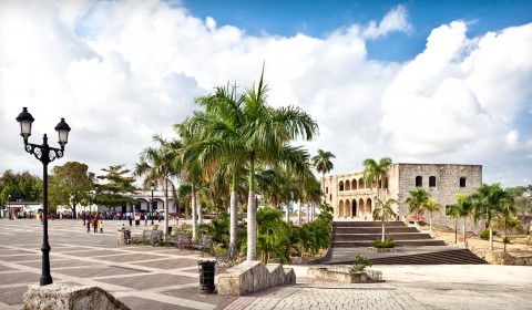 Christopher Columbus's first house at the Americas, in Santo Domingo, Dominican Republic