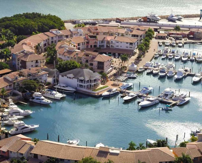 The yachts and rental boats docked at the marina in Casa de Campo Resort & Villas, Cominican Republic