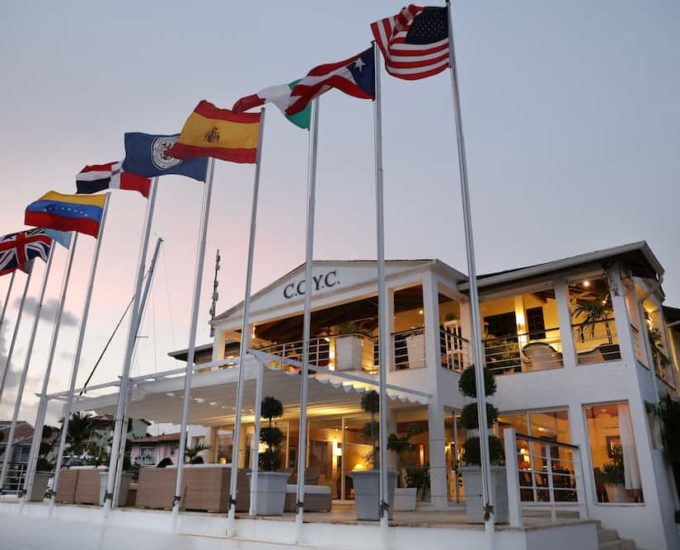The beautiful yacht club at the Casa de Campo Marina