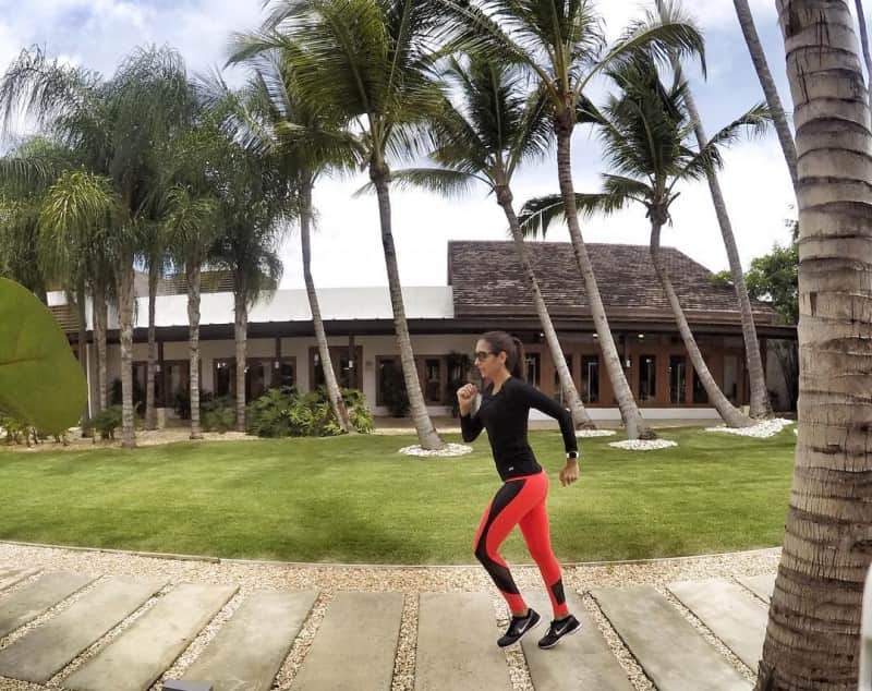 Running through the beautiful grounds of Casa de Campo Resort & Villas in La Romana, Dominican Republic.