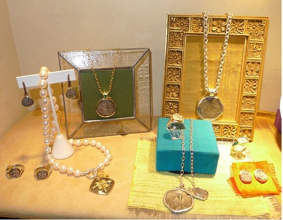 Beautiful locally made jewelry sells in boutique shops and stores in La Romana at Casa de Campo Resort. 