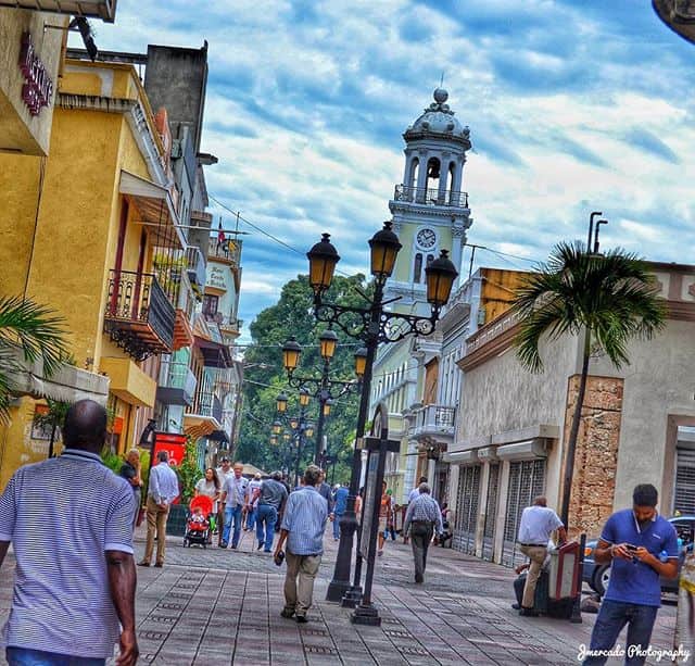Calle del Conde in Santo Domingo, Dominican Republic