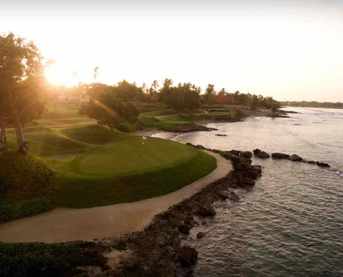 Sunrise on the Teeth of the Dog course at Casa de Campo Resort.