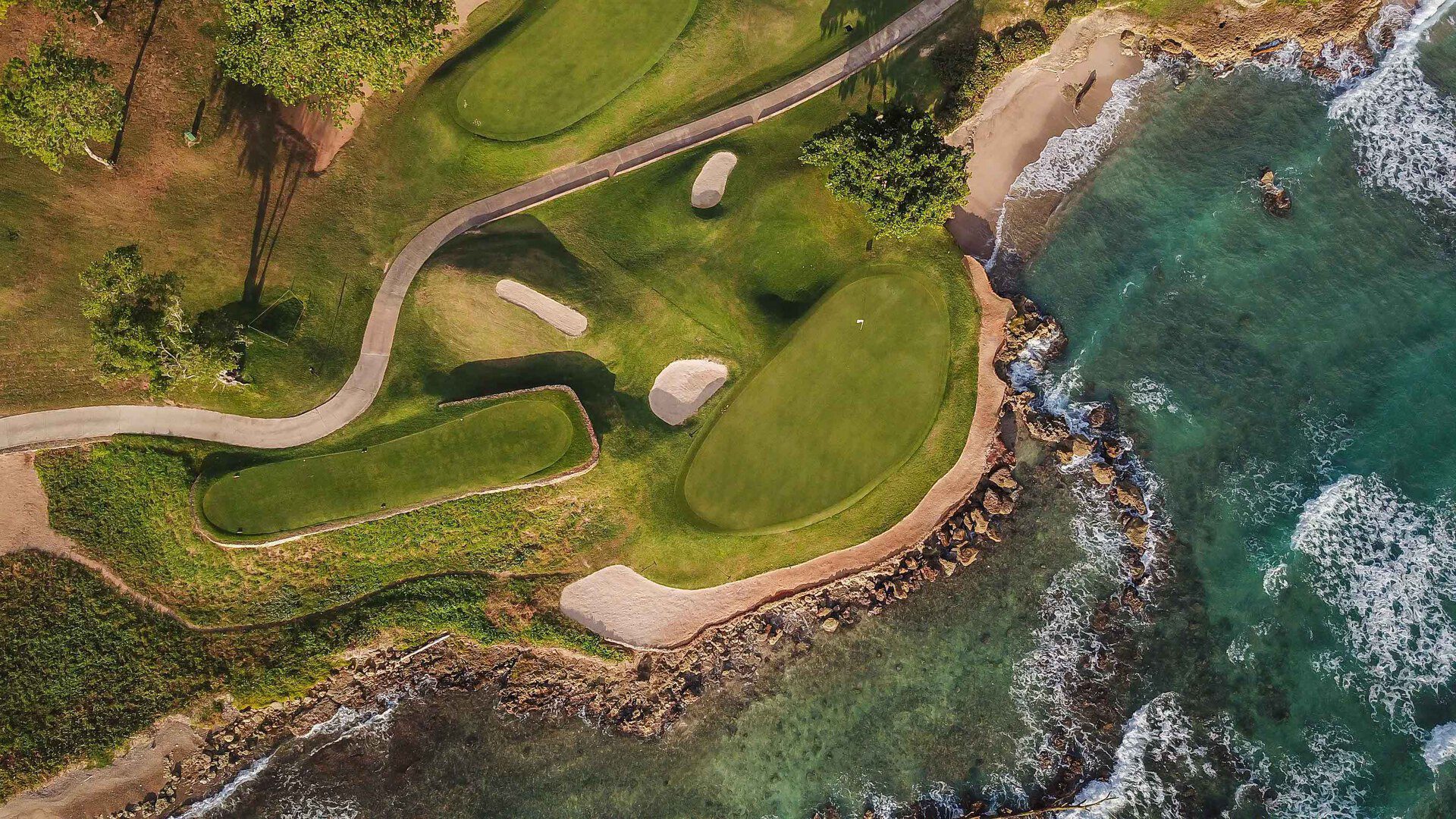 Aerial View of Teeth of the Dog®  Golf Course and Caribbean Coastline at Casa de Campo