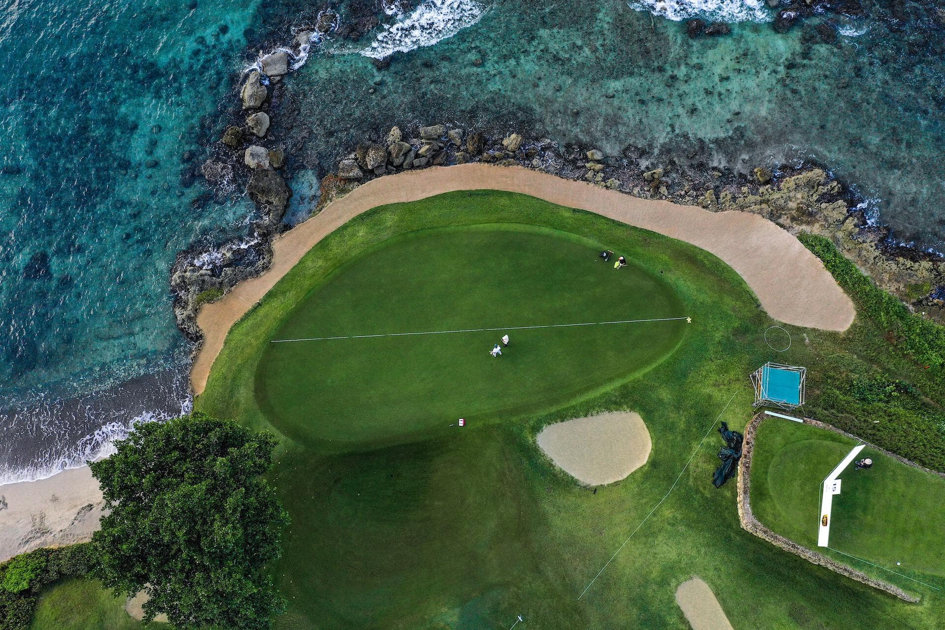 Aerial View of Teeth of the Dog®  Golf Course at Casa de Campo Resort & Villas in the Dominican Republic
