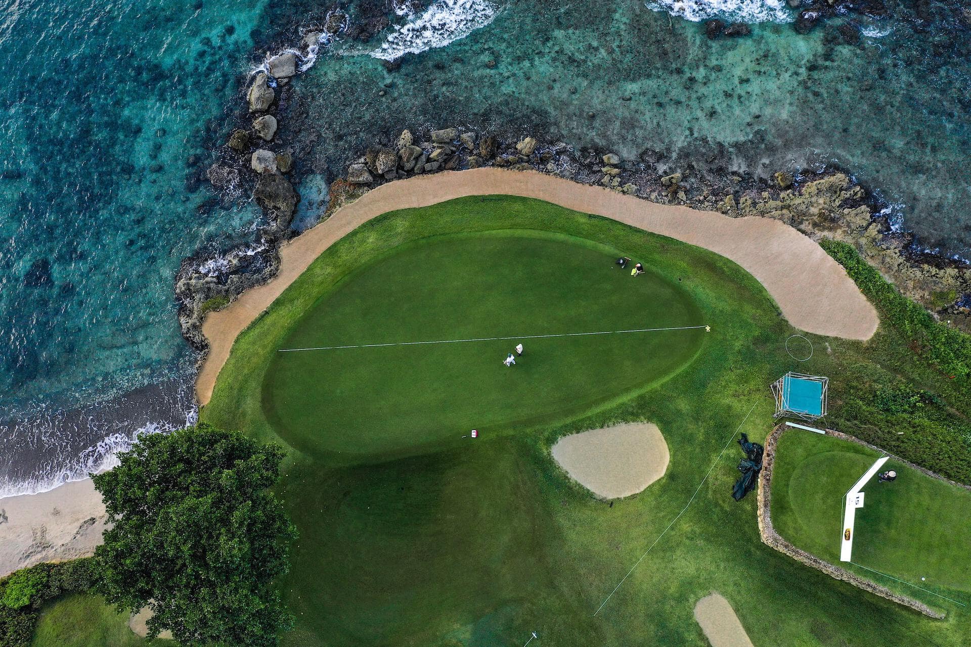 Aerial View of Teeth of the Dog®  Golf Course at Casa de Campo Resort & Villas in the Dominican Republic