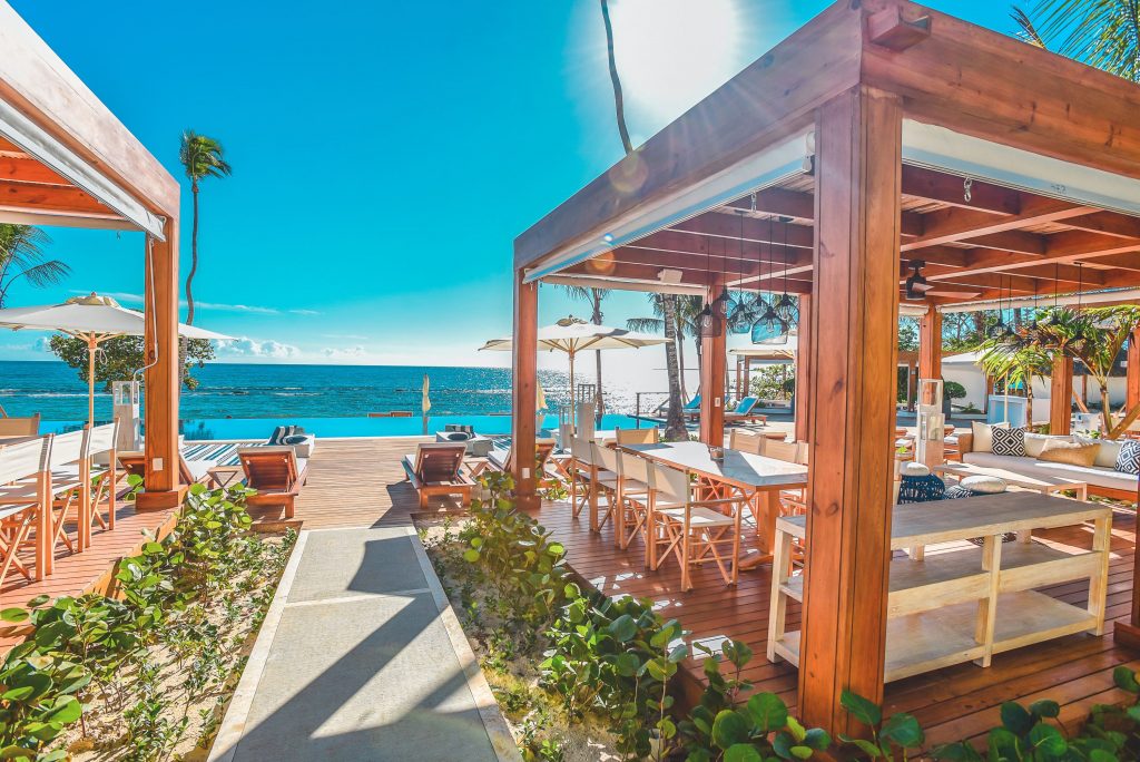 Minitas Beach Oceanfront Pool and Lounge at Casa de Campo Resort & Villas in the Dominican Republic.