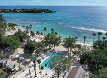 Aerial View of Minitas Beach at Casa de Campo Resort & Villas in the Caribbean