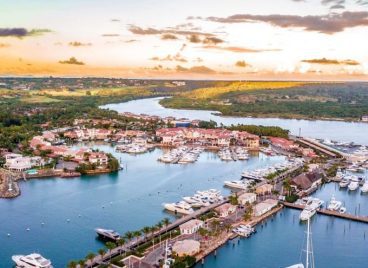 Aerial View of La Marina and Yachts at Casa de Campo Resort & Villas in the Caribbean