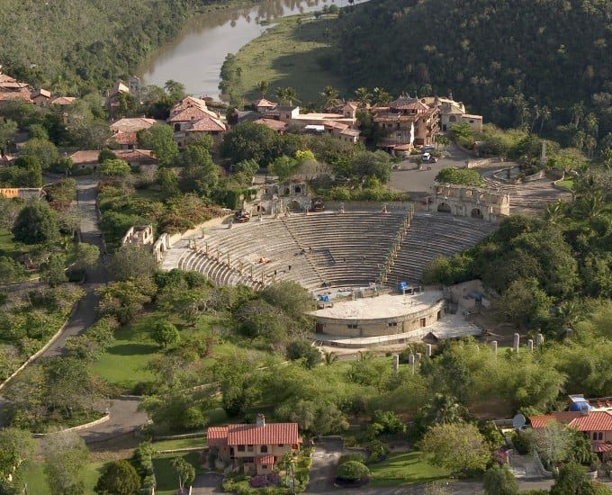 Aerial view of Altos de Chavón Ampitheater