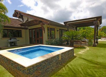 Casa de Campo Villa Exterior With Pool and Patio Area