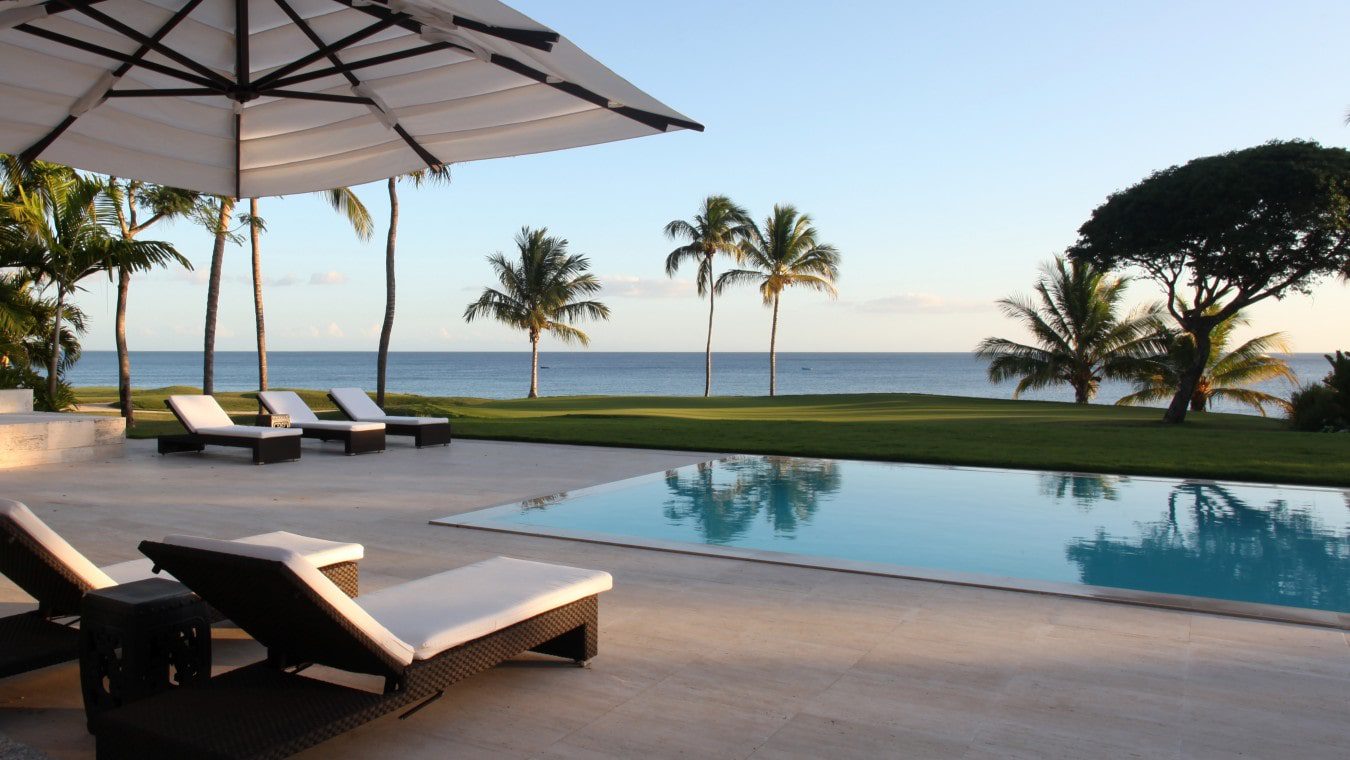 Casa Gloria Outdoor Private Pool and Lounge Area, with Ocean View