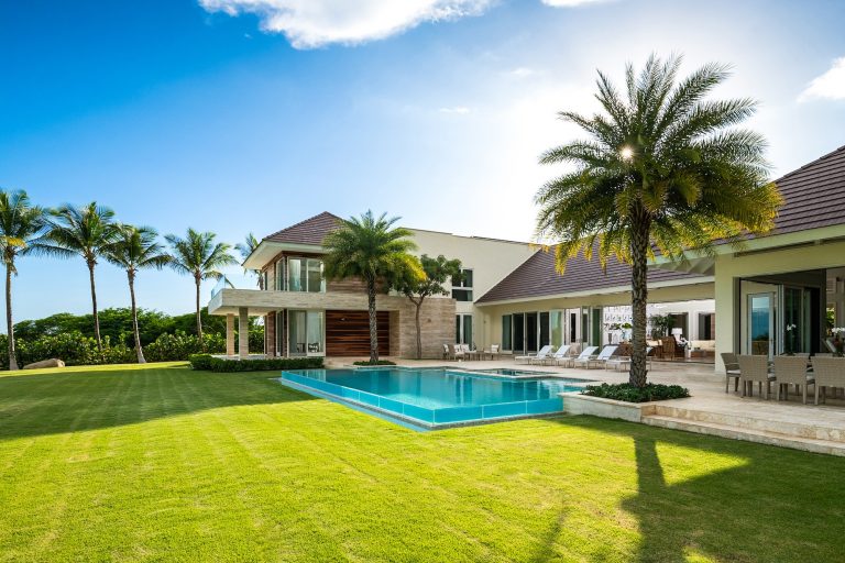 Villa Esplendor Exclusive Villa Outdoor Patio and Private Pool at Casa de Campo Resort & VIllas in The Dominican Republic.