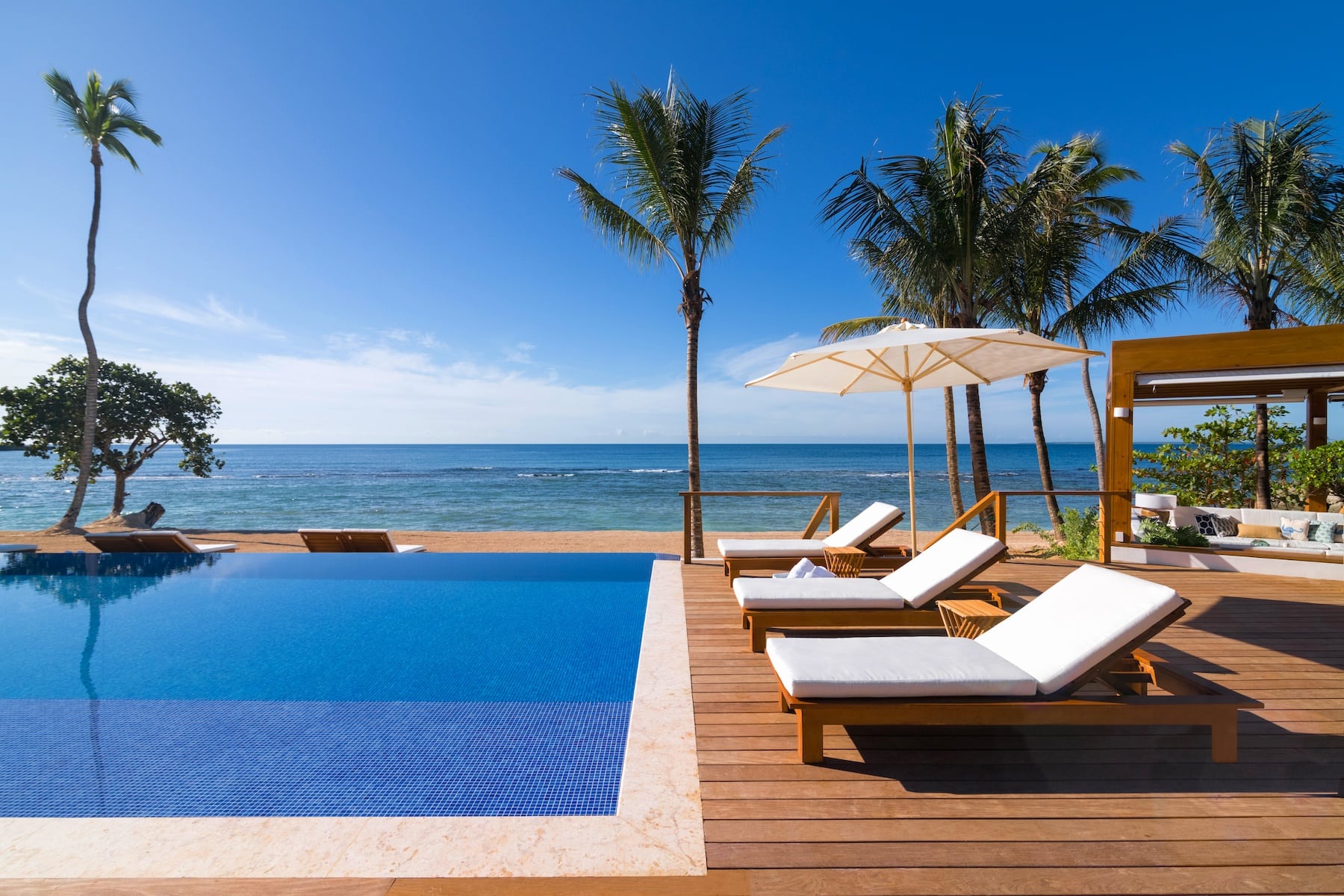 Minitas Beach Club Pool at Casa de Campo Resort & Villas in the Dominican Republic.