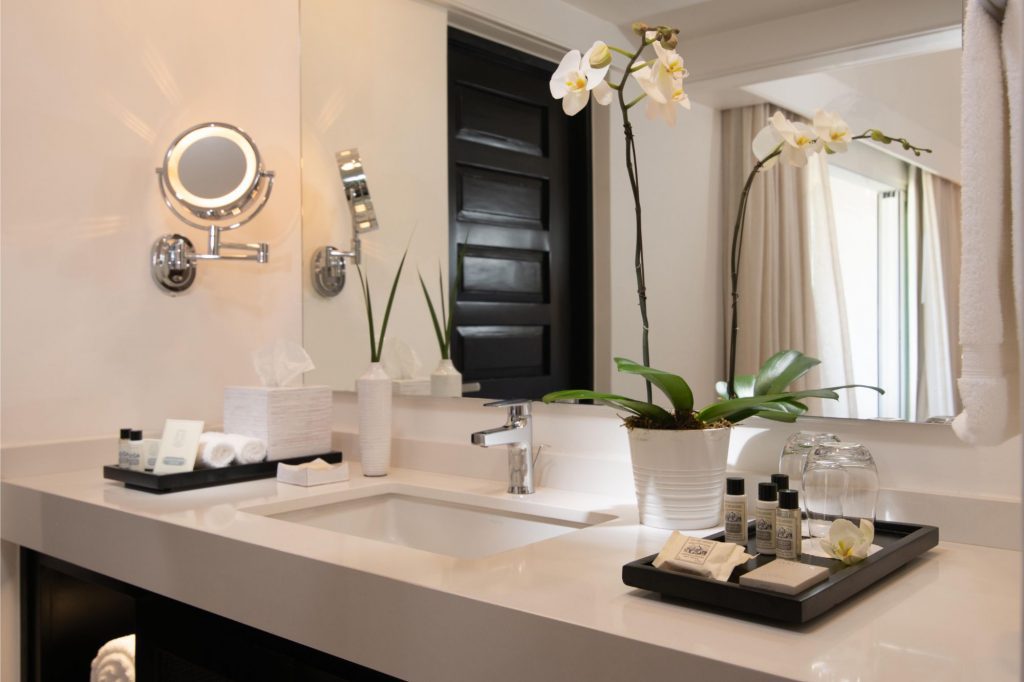 Superior Casita Deluxe Resort Hotel Room Bathroom at Casa de Campo Resort & Villas in the Dominican Republic.