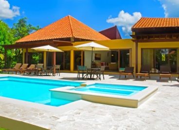 Casa de Campo Villa Exterior With Pool and Lounge Area