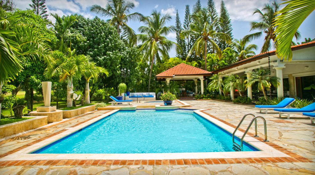 The Villa Terracotta Pool at Casa de Campo luxury resort and villas.