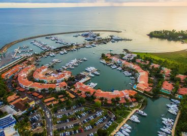 Aeriel view of the Dominican Republic Marina at our Caribbean resort