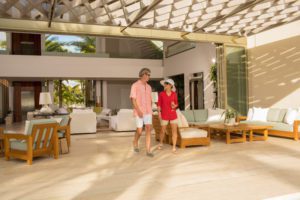 Happy couple at villa in Casa de Campo