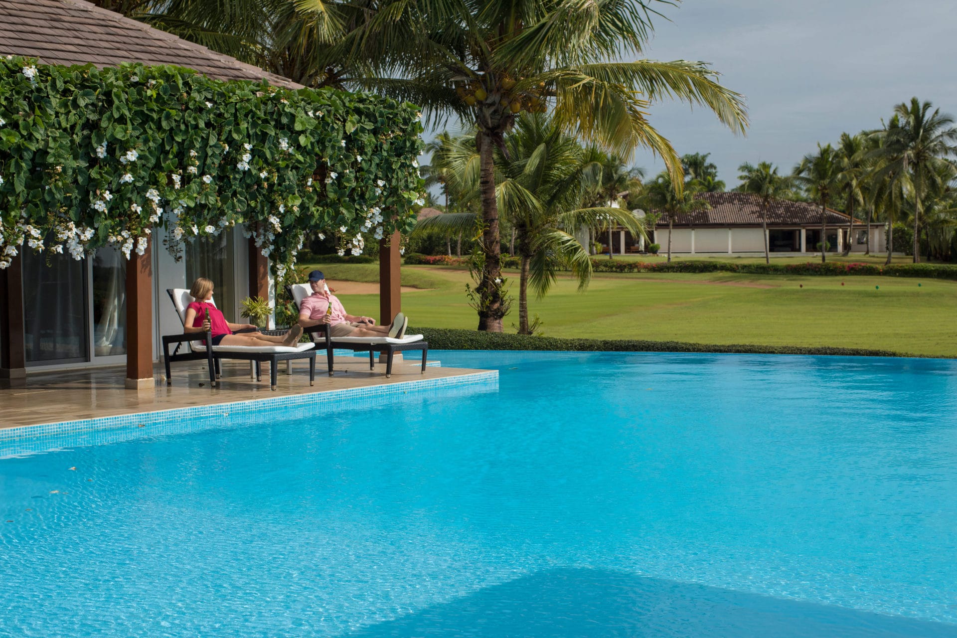 Private pool at one of our family villas in the Dominican Republic
