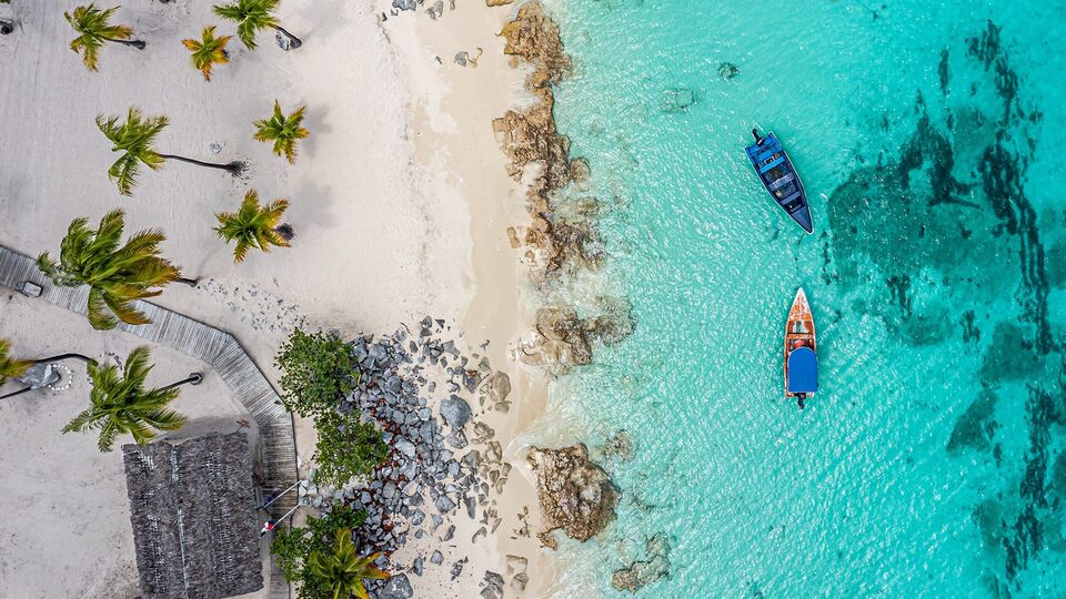 Boats near the coast at Casa de Campo