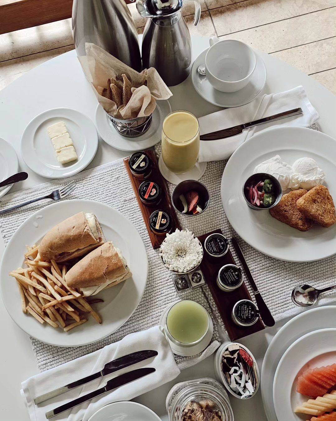 Breakfast in villa