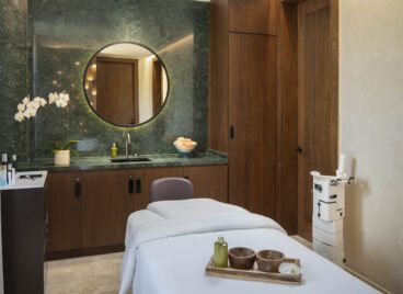 Massage table at our spa & wellness center