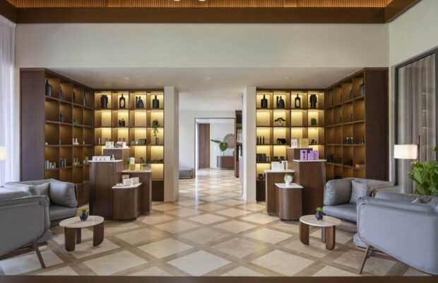 Lobby area of The Spa Casa de Campo in the Dominican Republic