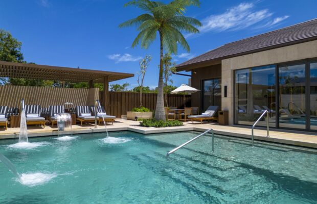 Pool and lounge area at our Dominican Republic spa