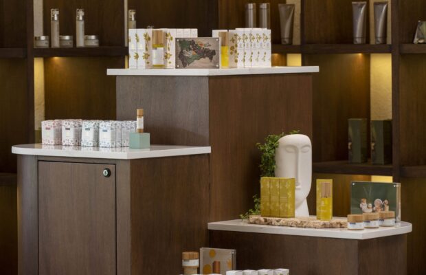 Retail wellness products at The Spa at Casa de Campo