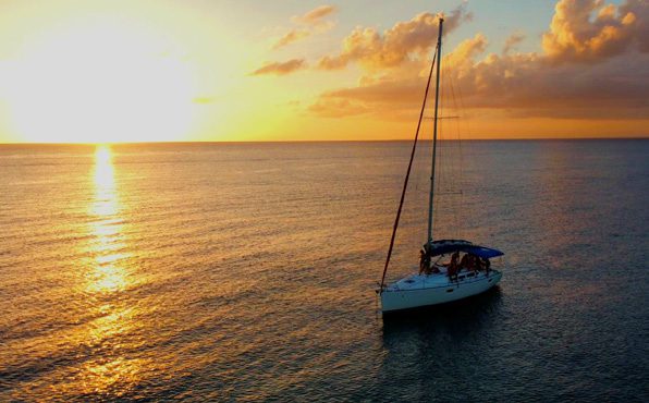 Sailboat in the sunset