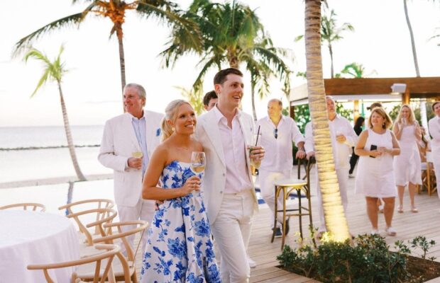 Tropical wedding ceremony at our Dominican Republic wedding resort