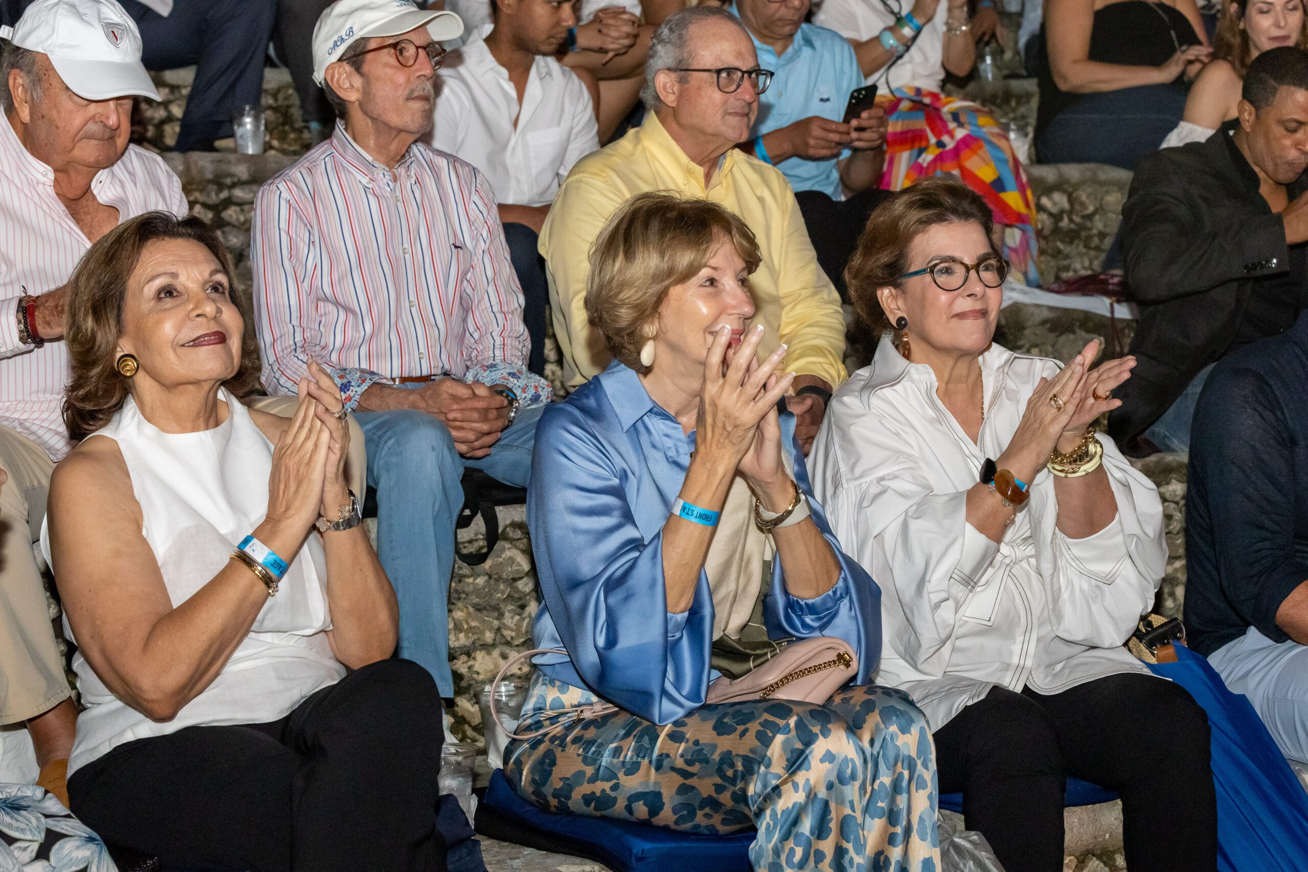 A group enjoying the concert at our Dominican Republic event venue