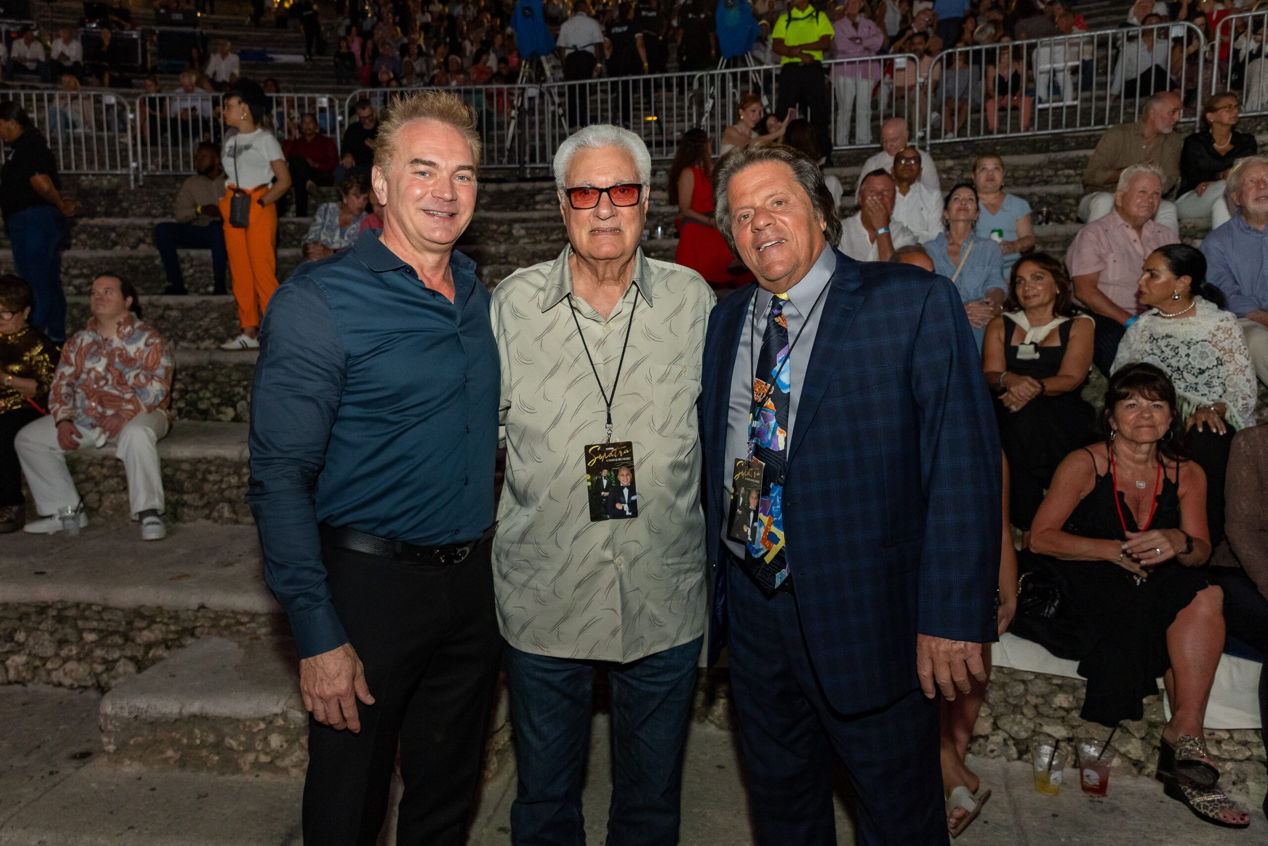 A group of concert goers smiling for a photo at our Dominican Republic event venue