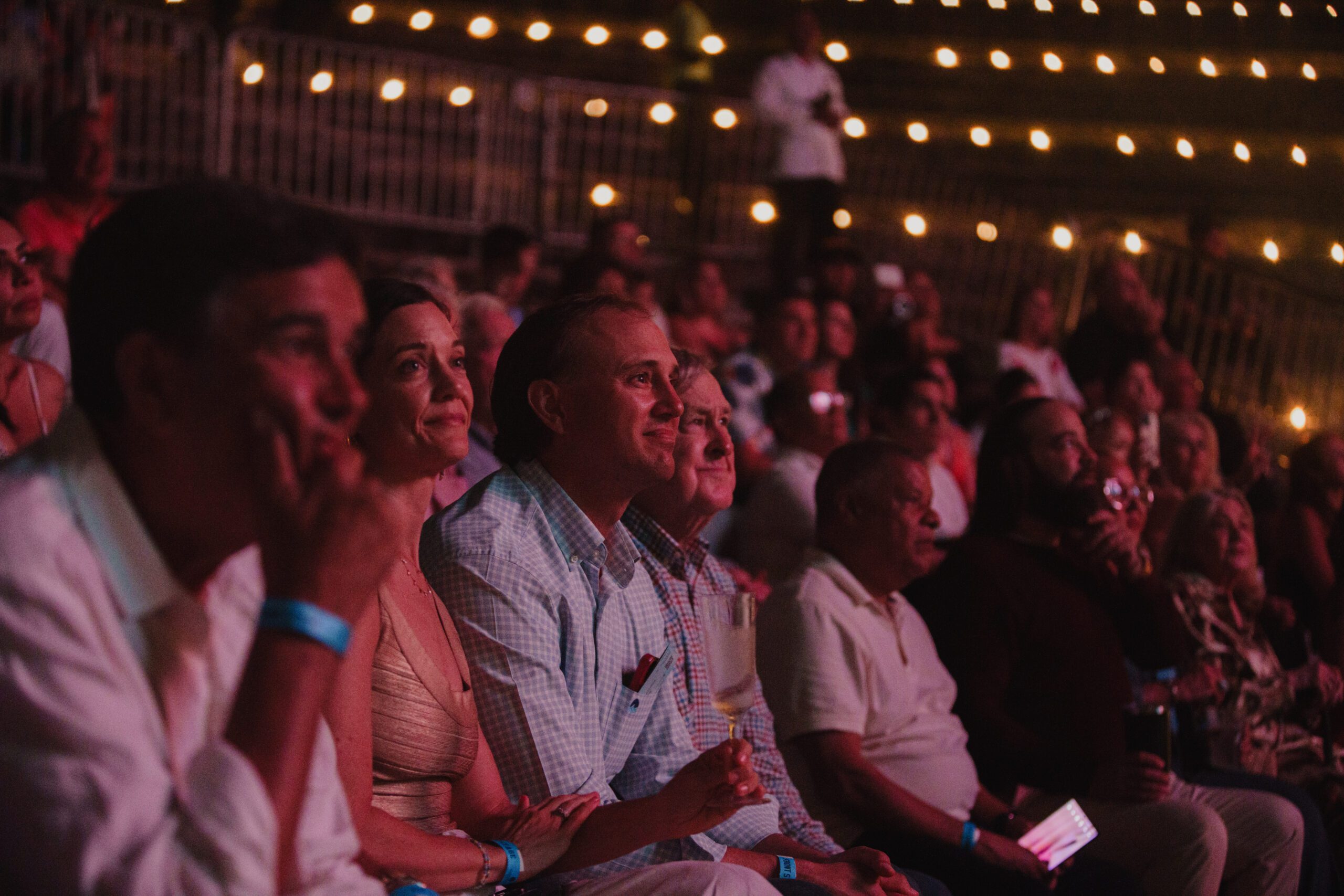 Close-Up of audience enjoying America's Best Sinatra Tribute at Altos de Chavón